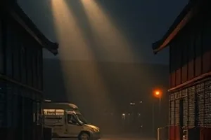 《雨天信号塔》雨幕中的红色信号塔封面